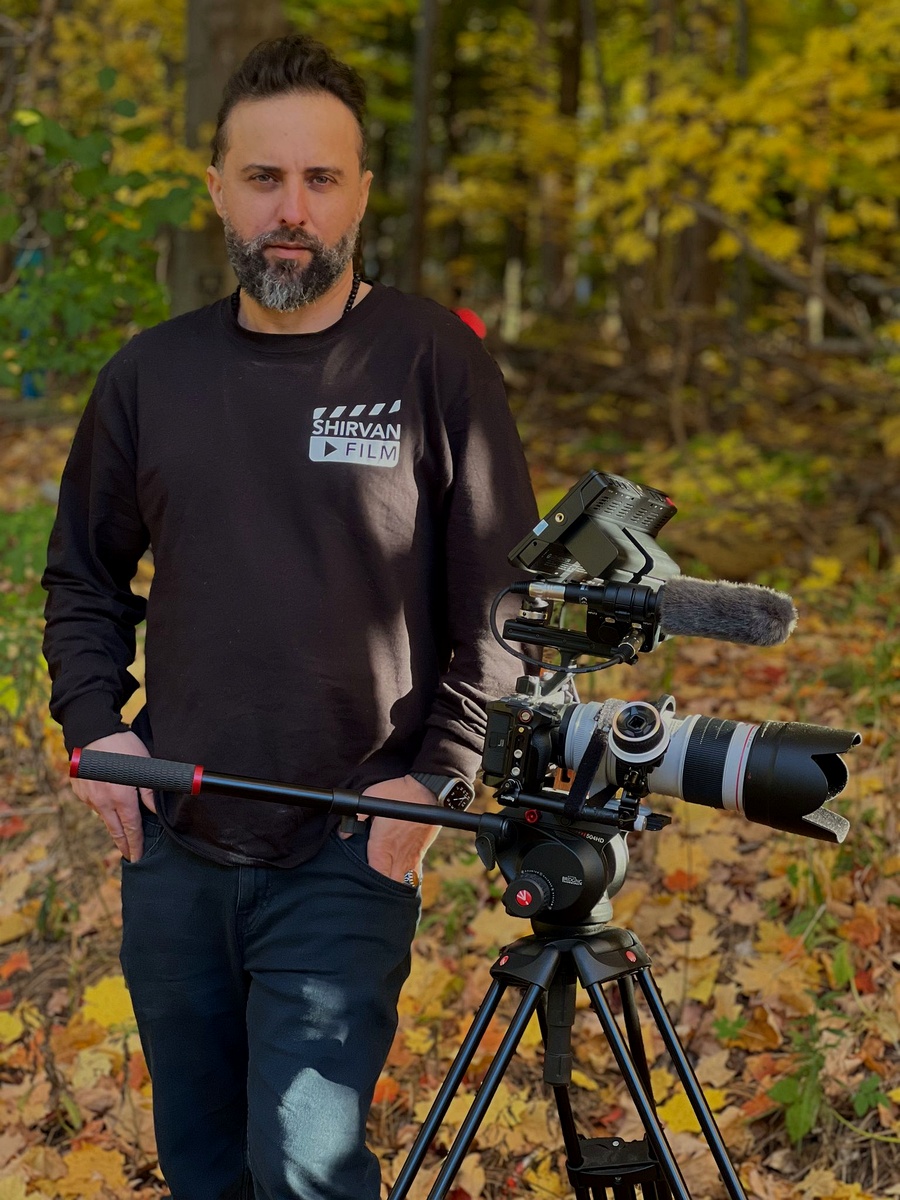 Michael with cinema camera